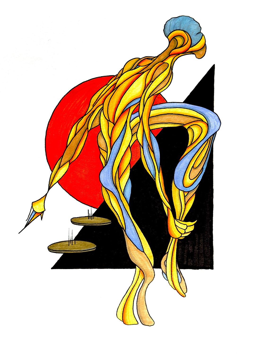 Blue Alien With Gold Suit