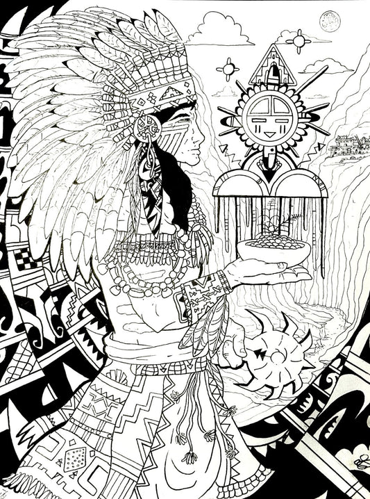 Hopi Indian (B&W)